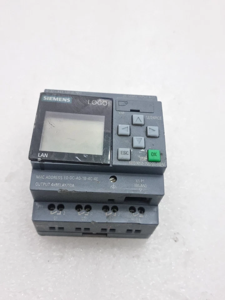 Siemens Logo BM 12/24RCE 6ED1052-1MD00-0BA8 12/24Vdc 6ED10521MD000BA8 Tested Ok